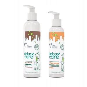 VET EXPERT Szampon + Odżywka Psa Kota Detox Care Deep Dark Ciemna Sierść