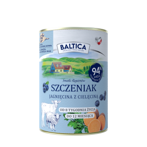 Baltica karma mokra dla szczeniąt jagnięcina z cielęciną 400g.png